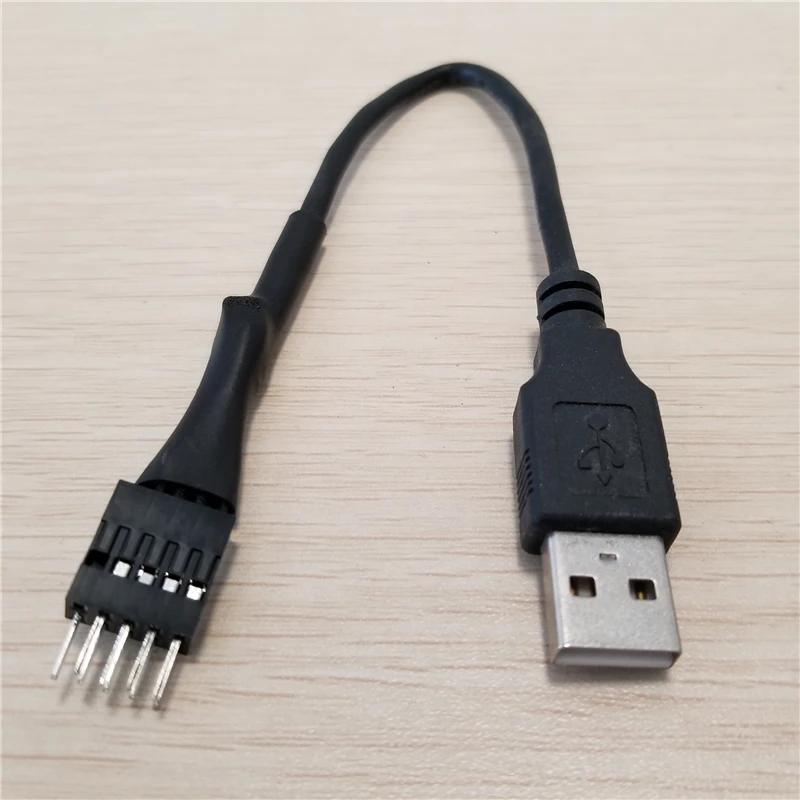ПК компьютер Внутренняя Материнская плата USB 9pin папа к внешнему A мужской