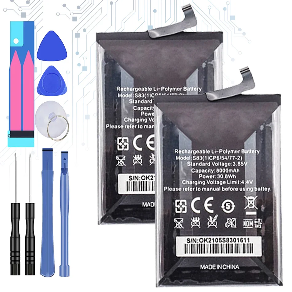 Replacement Battery For OUKITEL WP9 8000mAh