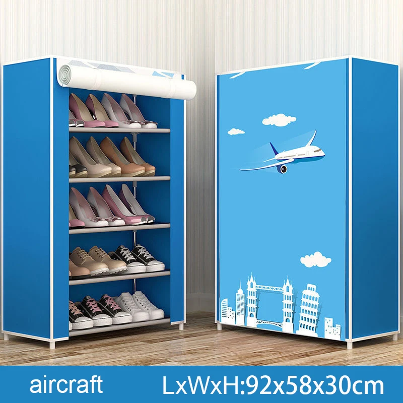 

New Shoe Shelves Dust-proof Shoe Cabinet Non-woven Cloth Shoe Storage Stand Holder DIY Assembly Shoe Rack