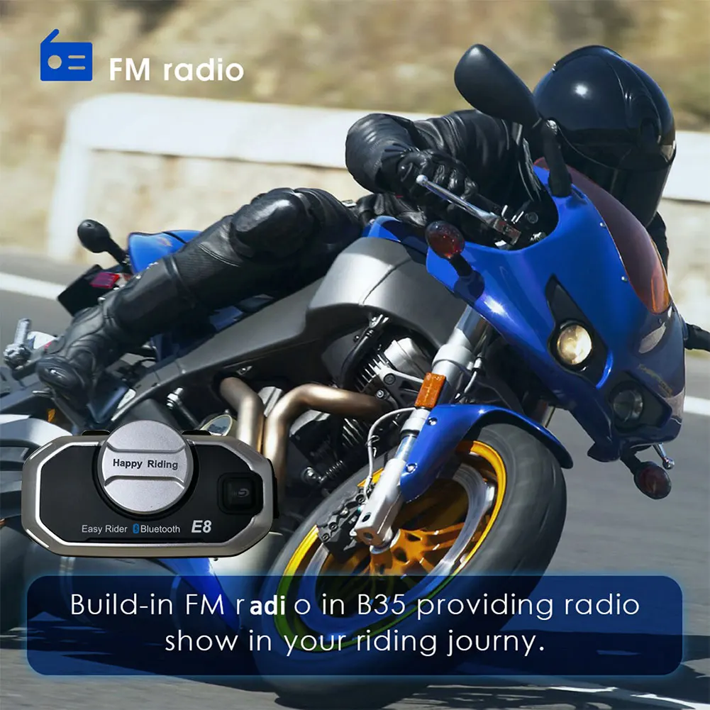 Английская версия Easy Rider Vimoto E8 шлем Bluetooth гарнитуры мотоцикл стерео наушники для