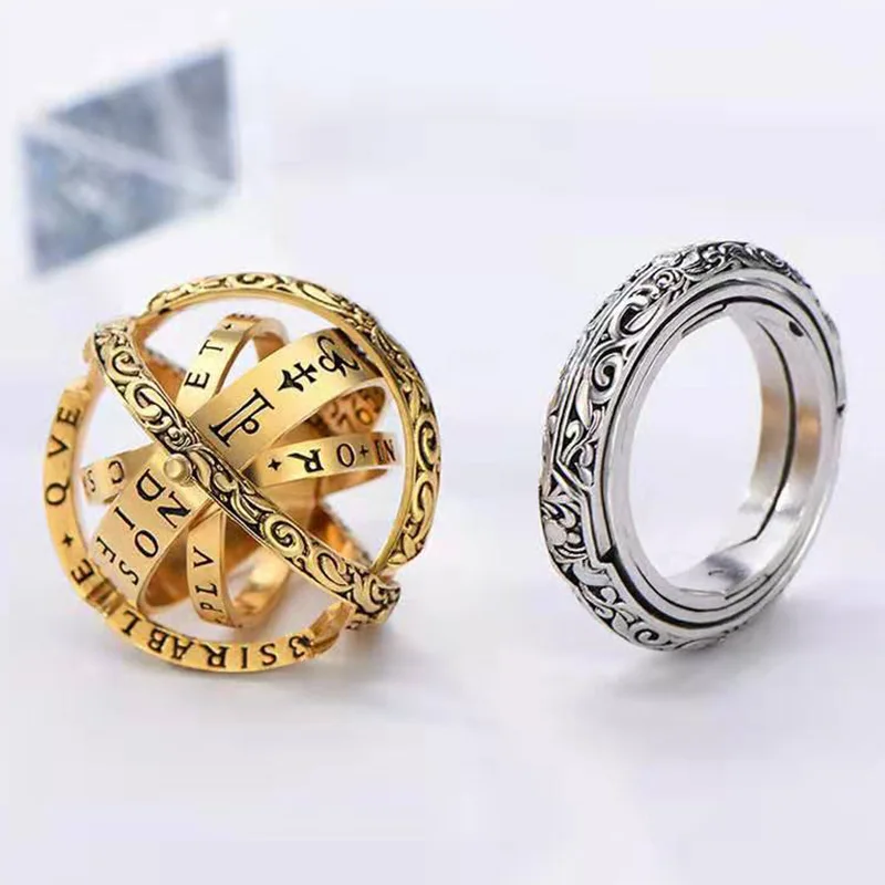 Винтажное кольцо в виде астрономического шара для женщин и мужчин