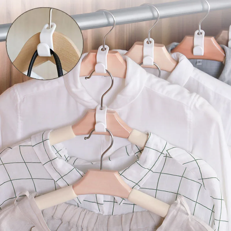 

6/12/24 pcs Connect Hooks for Hanger Wardrobe Closet Connect Hooks Rails Storage Organzier Hook Clothes Organzier Linking Hooks