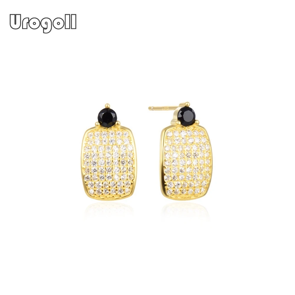 

Fine Jewelry 925 Sterling Silver Stud Earrings Gift For Women Romantic Anniversary Party Noble Earring Jewelry Gifts