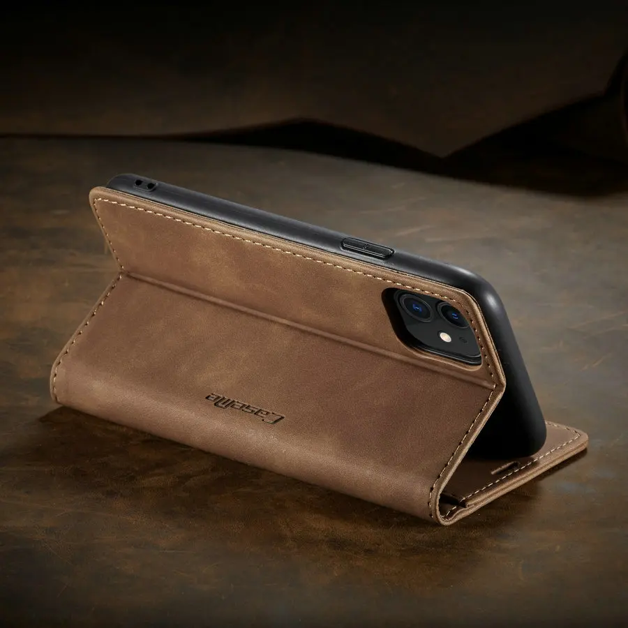 luxury case for iphone 8 7 plus x xr xs wallet retro leather cover case for iphone 12 11 pro max flip protective back cover capa free global shipping
