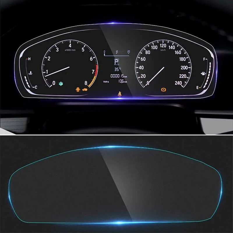 

1pcs Instrument Panel Protective Film Soft TPU Cover Instrument Panel Protective Film For Honda Accord 2018-2020 Automotive Good