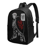 escanor seven deadly sins backpacks japanese anime lightweight stylish charger usb backpack outdoor girl bags