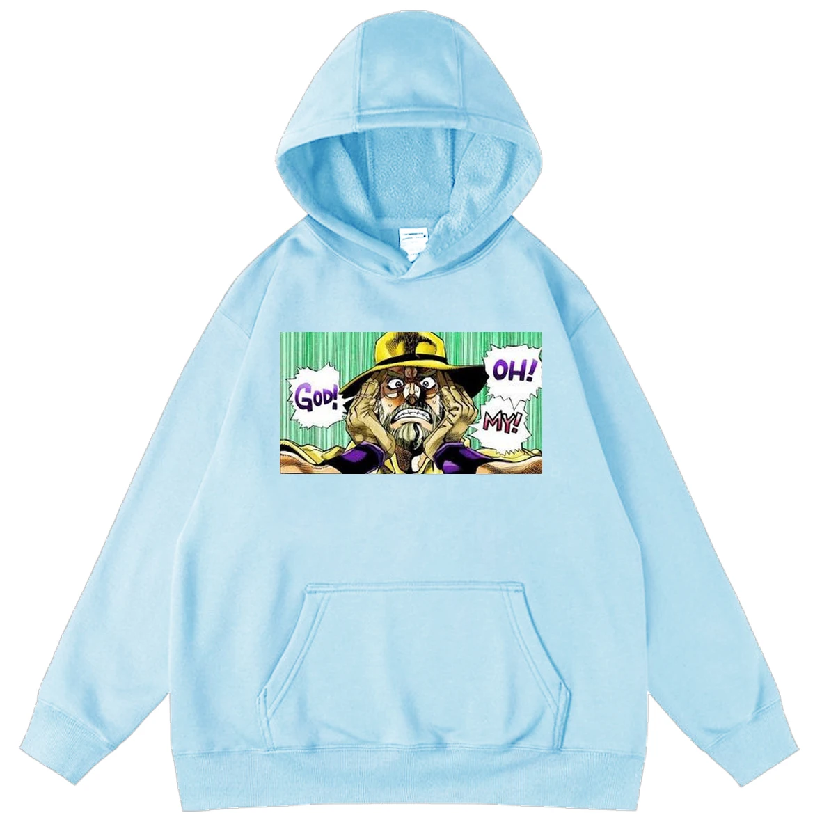 

Anime JoJo's Bizarre Adventure Hot Mens Oversized Hoodies Sweatshirt Cool Teens Pullover Long Sleeve Tops Unisex Hooded Street