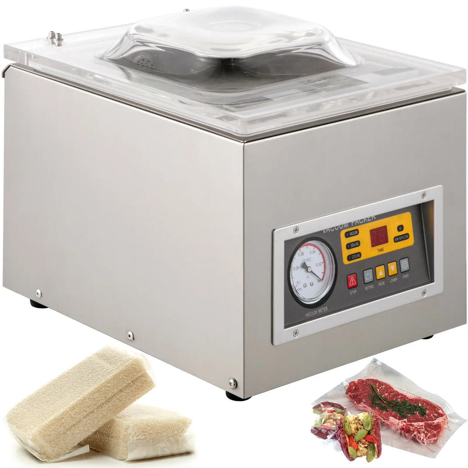 

DZ-260S Automatic Vacuum Packing Machine Commercial Sealing Machine Sealer Kitchen Storage