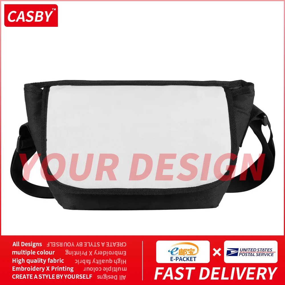 

New All-match Design Logo Messenger Bags Casual Creative Custom Pattern Shoulder Pocket Fashion Print Graphic Canvas Pouch N