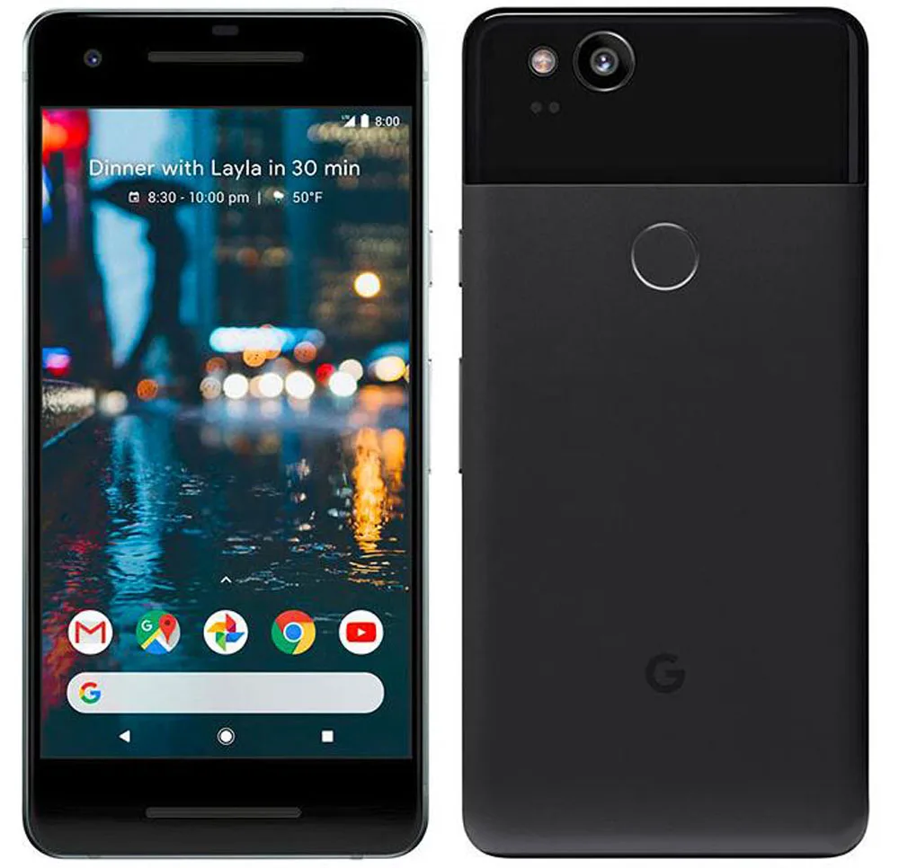 Смартфон Google Pixel 2 5 0 дюйма восемь ядер одна SIM карта 4G LTE Android 4 Гб ОЗУ 128