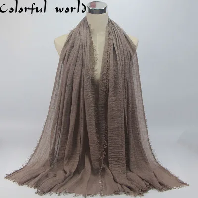 Мусульманский хиджаб для женщин мягкий хлопковый головной платок размером 90*180