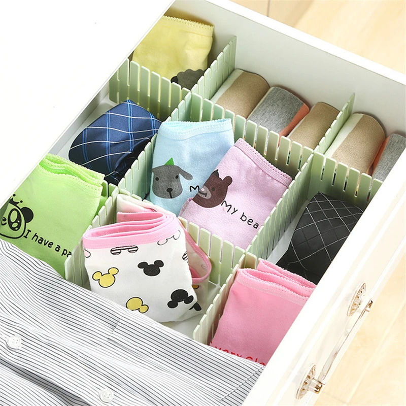 4 шт./компл. Пластиковый Регулируемый разделитель для одежды|Ящики хранения| |