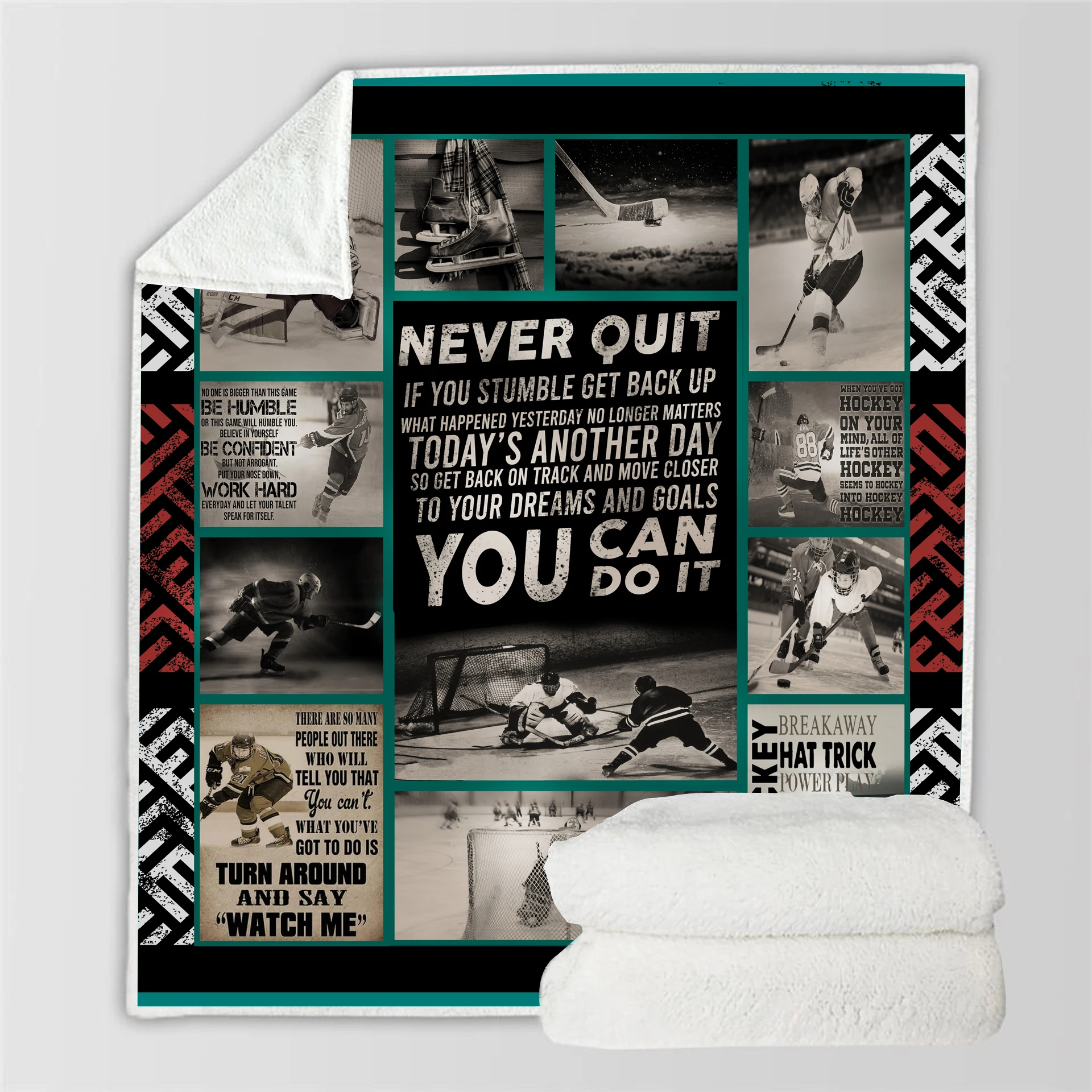 

SOFTBATFY Never Quit Bedding Blankets Drop Ship