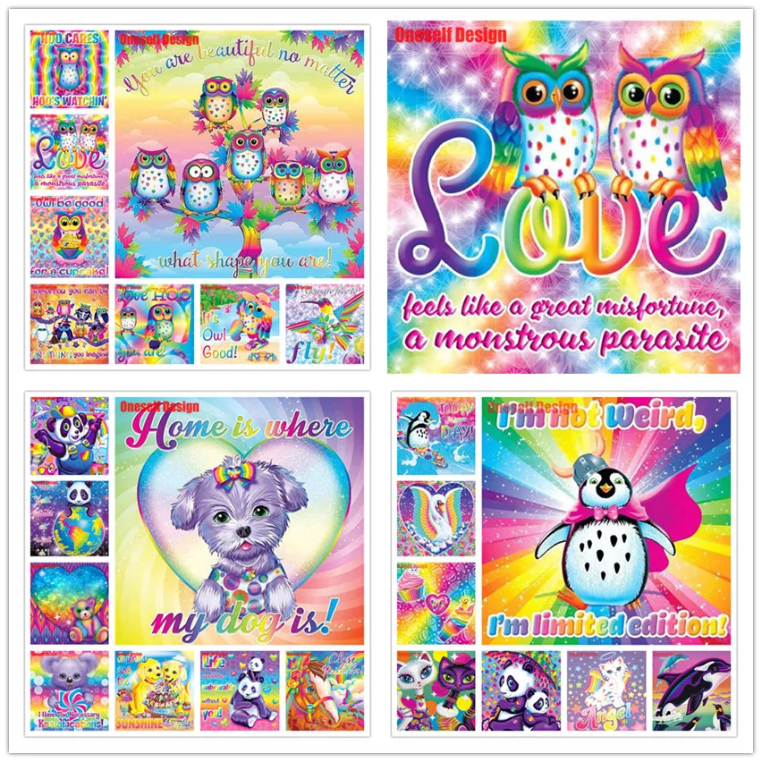 

2019 new christmas kids gift 5d diamond painting full square/round colorful animal diamond mosaic sale anime rhinestone pictures