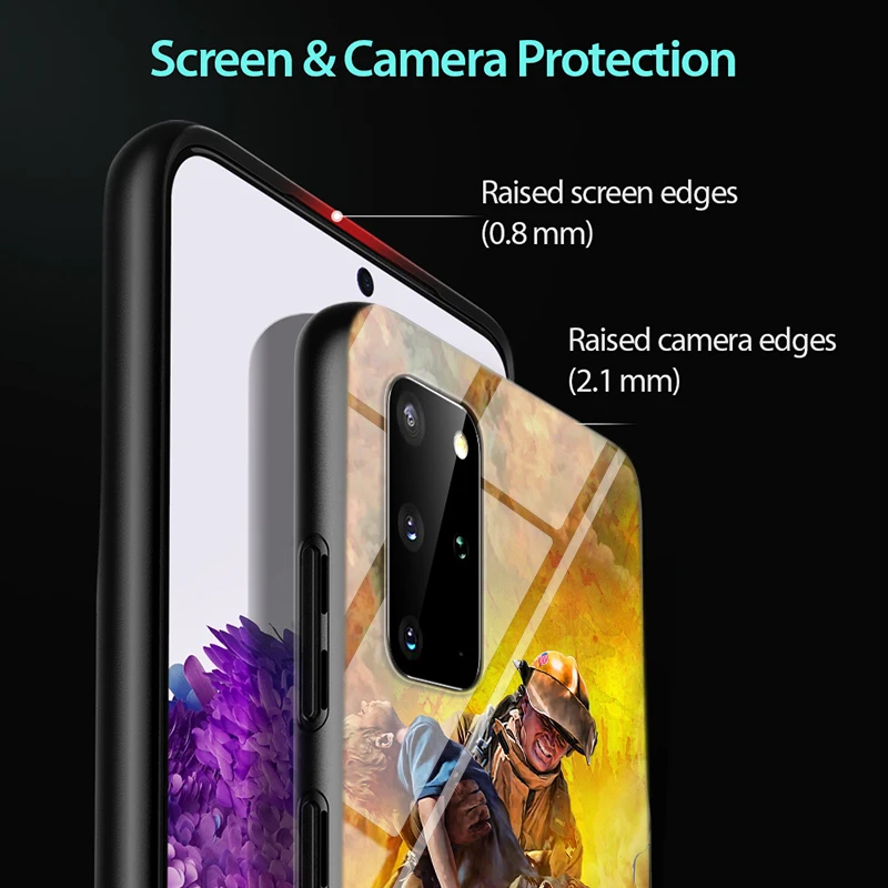 

Heroes Fireman for Samsung S20 Ultra Plus A91 A81 A71 A51 UW A41 A42 A31 A21 A21S A11 5G Bright Black Phone Case