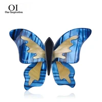 oi animal brooches butterfly shape acrylic brooch woman banquet daily dress suit chest special accessories exquisite gifts