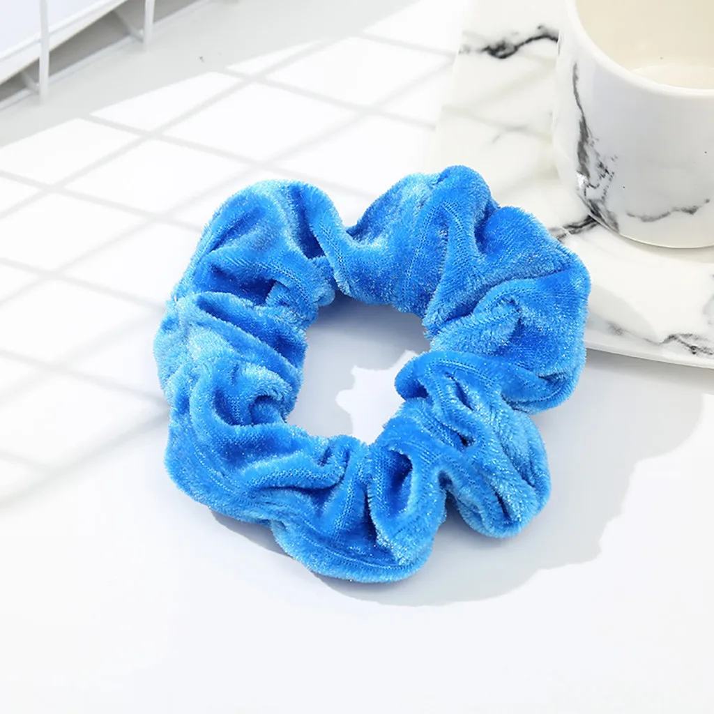 Резинка для волос женщин и девочек хрустящая из бархата 30 # 40 шт. |