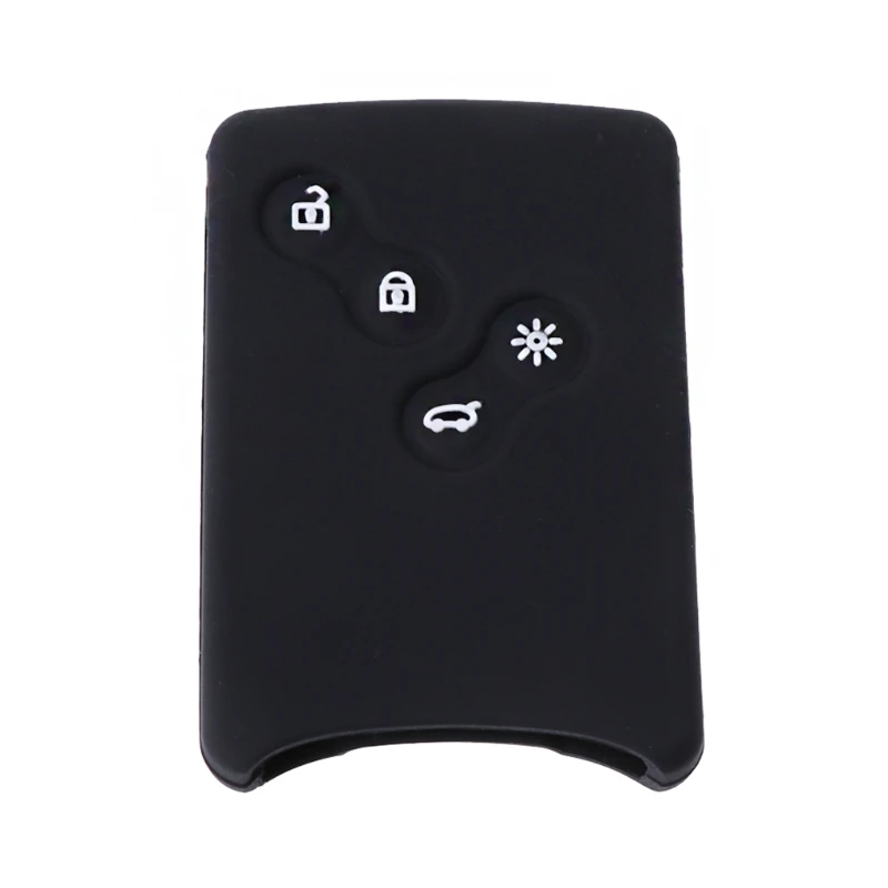 

Силиконовый чехол для автомобильного ключа с 4 кнопками, защитный чехол для Renault Clio Logan Megane 2 3 Koleos Scenic