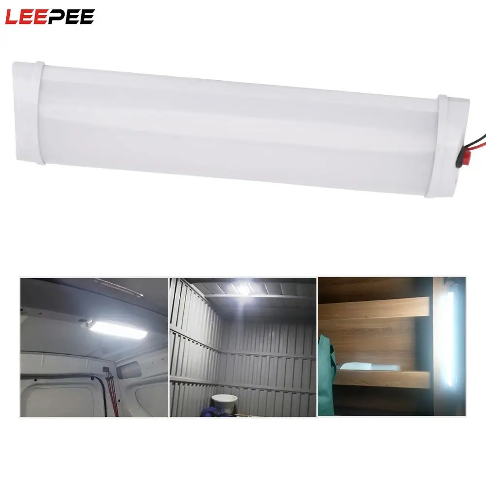 

For Lorry Truck Camper Ship Reading Lamp With Switch Indoor Ceiling Lights Car Interior Led Light Bar 72LED 12V 10W