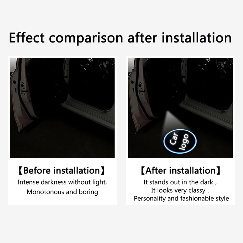 For Honda Fit Civic HR-V CRV Odyssey Accord XRV Crown GL AVANCIER VEZEL BREEZE LED Car Door Logo Projection Lamp Welcome | Автомобили и