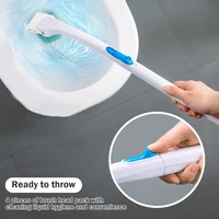 toilet brush set stand holder long handle bathroom disposable toilet cleaning brush replacement brush head bathroom accessories