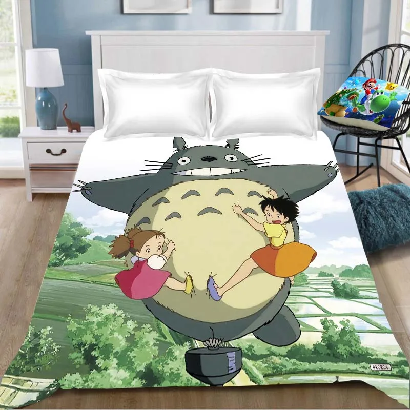 15 Тоторо аниме печать простыня Vegeta Хаяо Миядзаки Tonari No Totoro детская комната Простыня Постельное белье(без наволочки - Цвет: 15