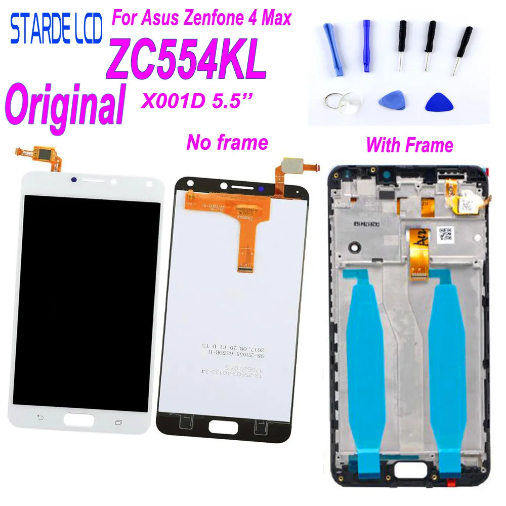Оригинальный ЖК-дисплей 5,5 'для Asus Zenfone 4 Max ZC554KL, ЖК-дисплей с сенсорным экраном ZC554KL, ЖК-дисплей X001D, дигитайзер, запасные части, инструменты Оригинальный ЖК-дисплей 5,5 'для Asus Zenfone 4 Max ZC554KL, ЖК-дисплей с сенсорным экраном ZC554KL, ЖК-дисплей X001D, дигитайзер, запасные части, инструменты