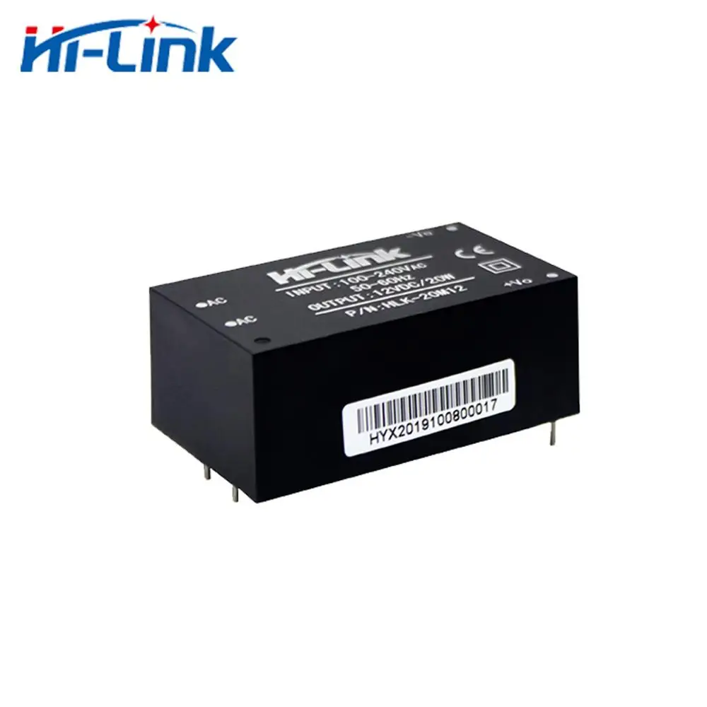 

Free Shipping 50pcs Original 20W 12V 167mA AC DC Power Module Converter HLK-20M12 CE RoHs