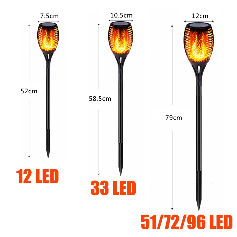 

Led Solar Flame Lamp IP65 Waterproof For Garden Landscape Decor Garden Lawn Light Landscape Lights