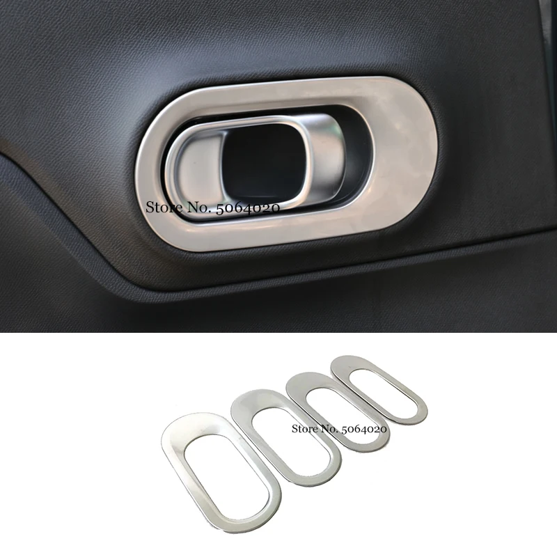 

For Citroen C5 Aircross 2017 2018 2019 Stainless Steel Car Interior Door Handle Bezel Moldings Accessories Car Styling 4pcs