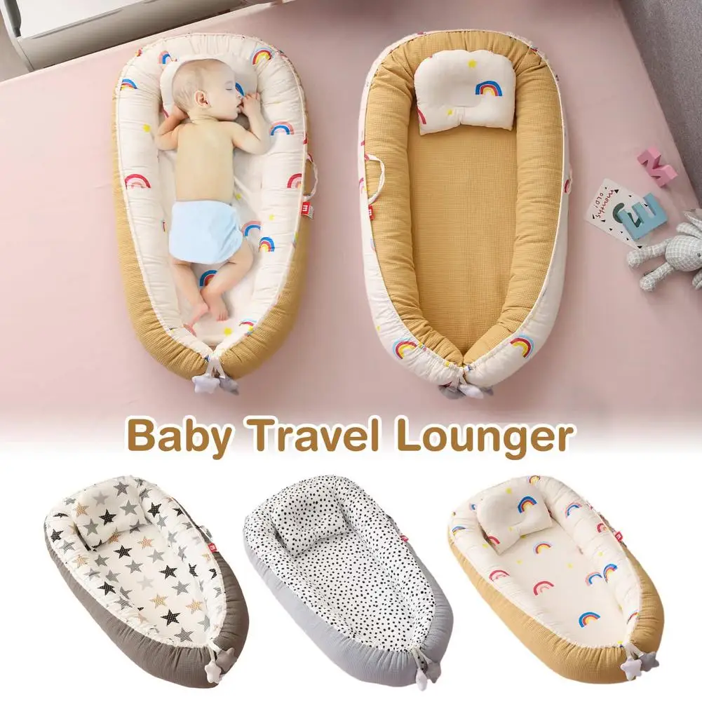 

Cosy Baby Lounger Ultra Soft Baby Nest For Co-sleeping Polka Dot Breathable Newborn Mattress For Crib Bassinet Perfect For Tr