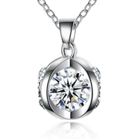creativity ball shape zircon necklace fairy tale pumpkin car crystal pendant necklace romantic necklace jewelry for women girls