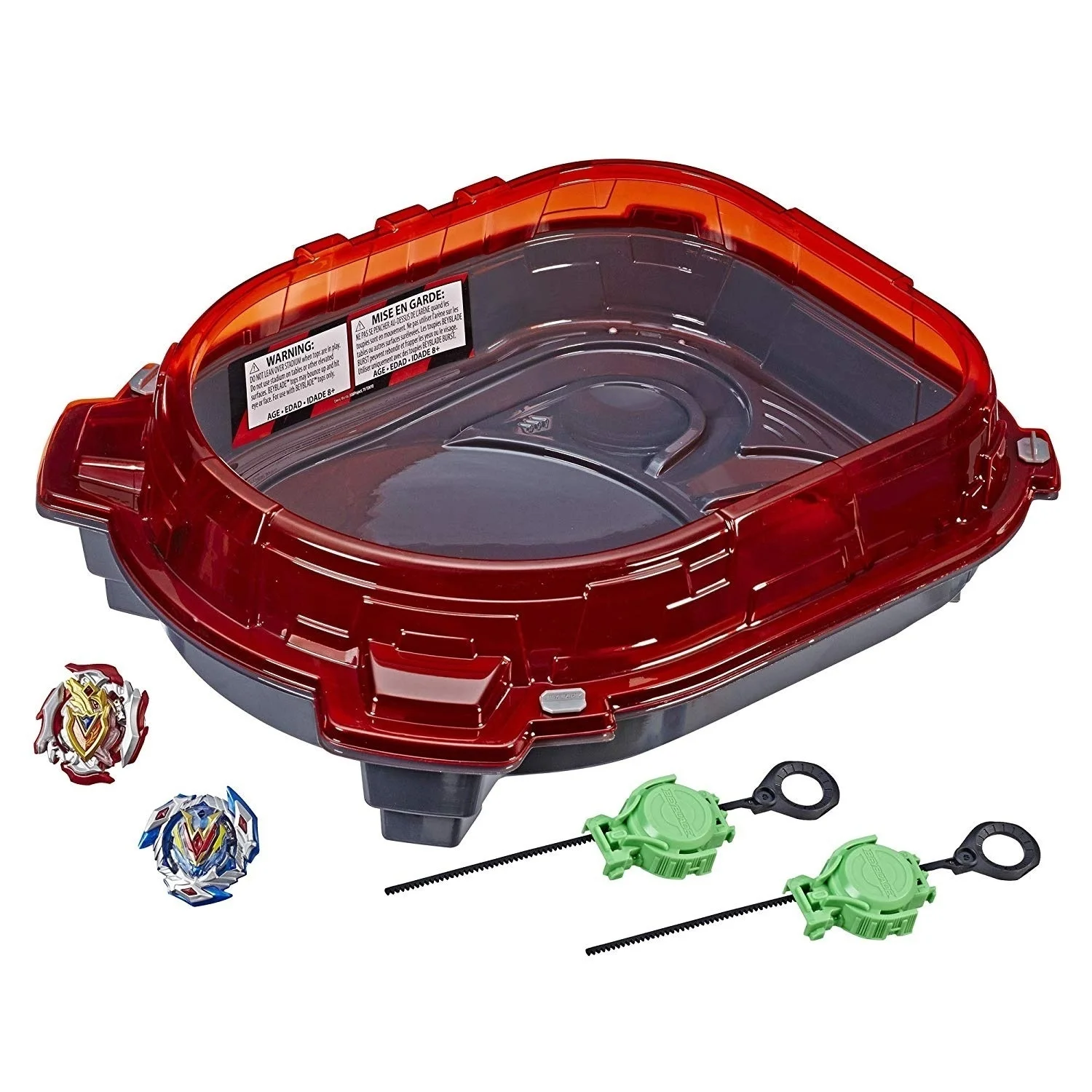 Burst Turbo Slingshock Rail Rush игрушечный Боевой набор-в комплекте с Beystadium Battling Tops& Launchers Возраст 8