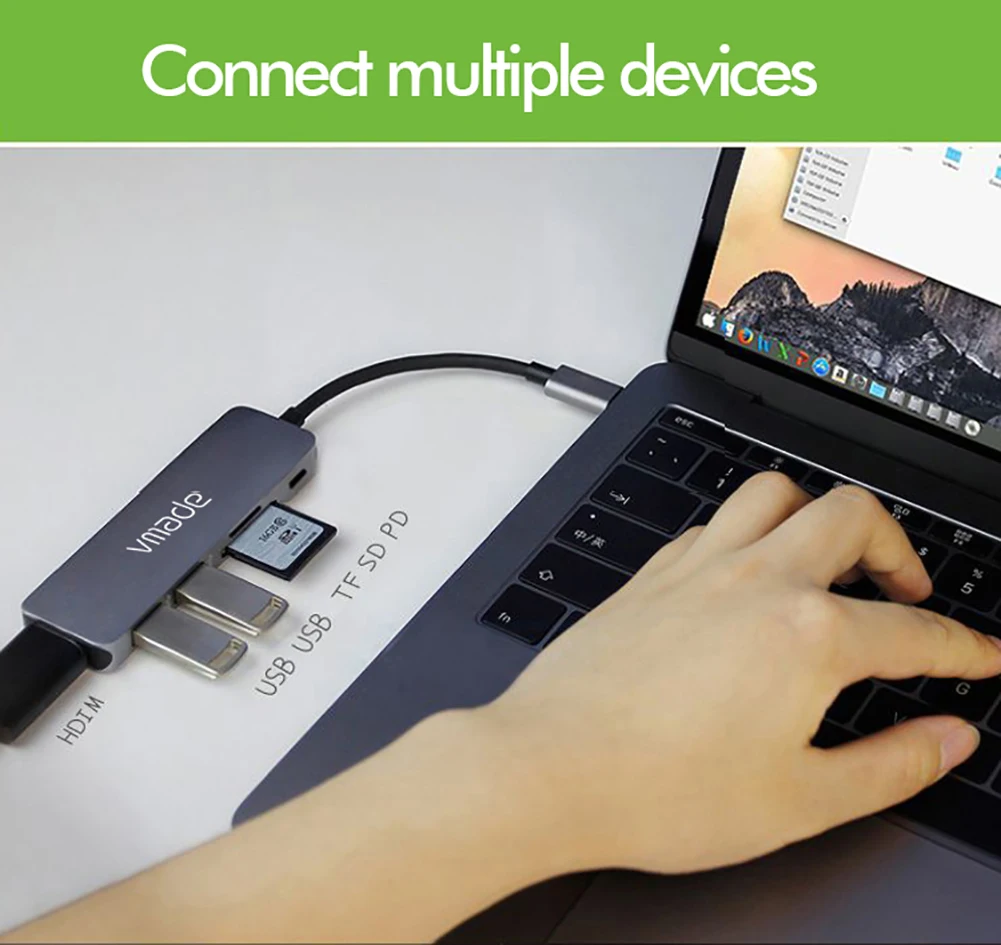 vmade cb08b тип c док станция usb c концентр