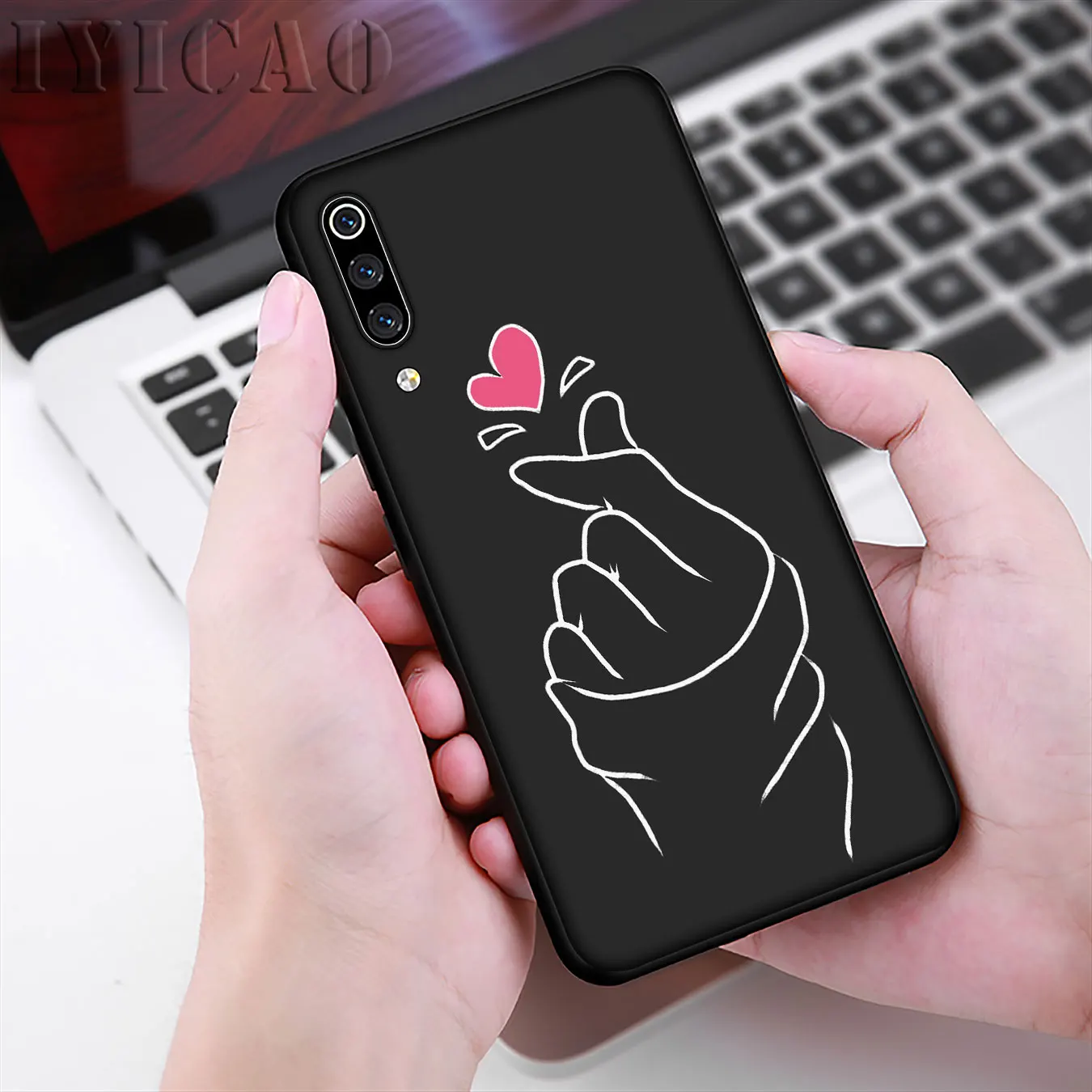 Мягкий чехол Love on the finger kpop heart для Xiaomi Mi 10 9 9T A3 Pro 8 SE A2 Lite A1 CC9 CC9E 6 pocophone f1 Mi10 |