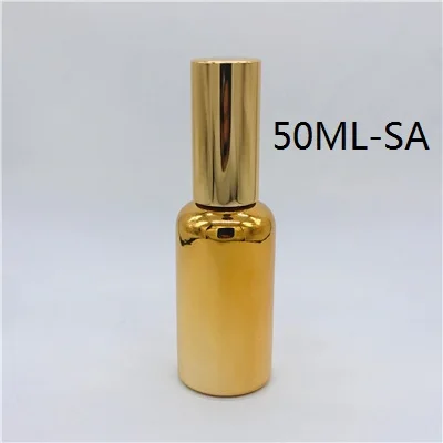 50ML-SA 10 мл 15 мл 20 мл 30 мл 50 мл 100 мл Золотой стеклянный флакон духов с алюминиевым распылителем косметика - Цвет: 50ML-SA