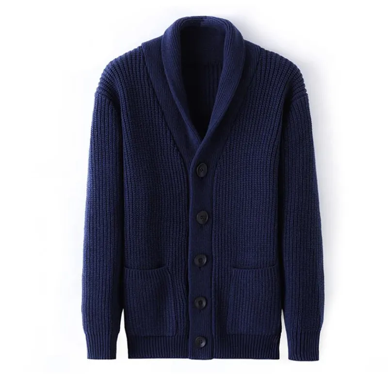 

Winter Cardigan Male Thicken Warm Cashmere Winter Sweater Men Clothing New Outwear Business Casual Knitwear