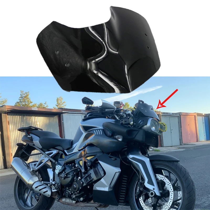

Windscreen Windshield Fly Screen Shield For BMW K1200R 2005-2008 K1300R 09-15