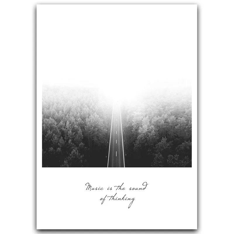 

Minimalist guitar piano notes on canvas painting printed posters pictures bedroom room decor