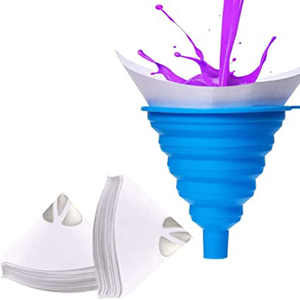 

Parts Car Funnel Portable Filter Paper Replacement -20C To 220C Accessories Blue Cone Cup