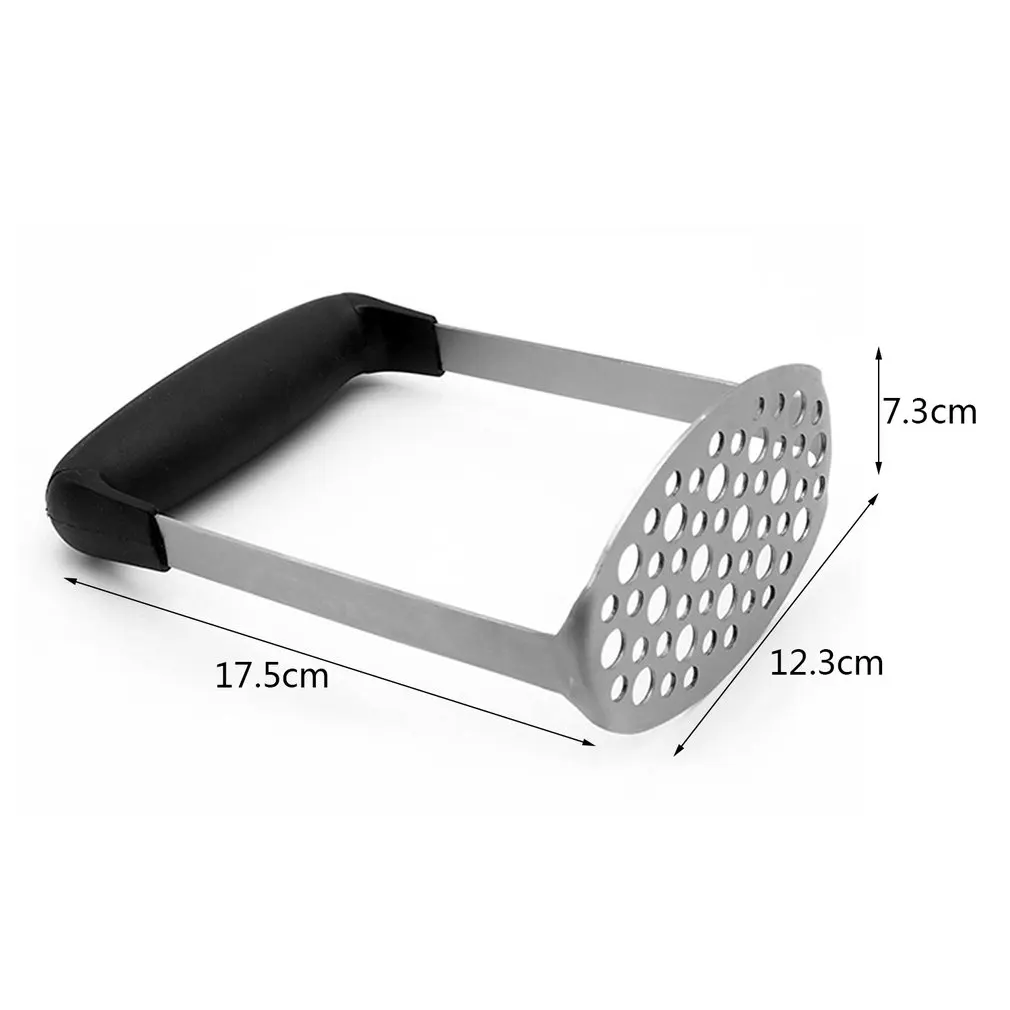 

Home Kitchen Accessories Stainless Steel Potato Masher Heat Resistant PP Handle Potatoes Masher Vegetable Tool