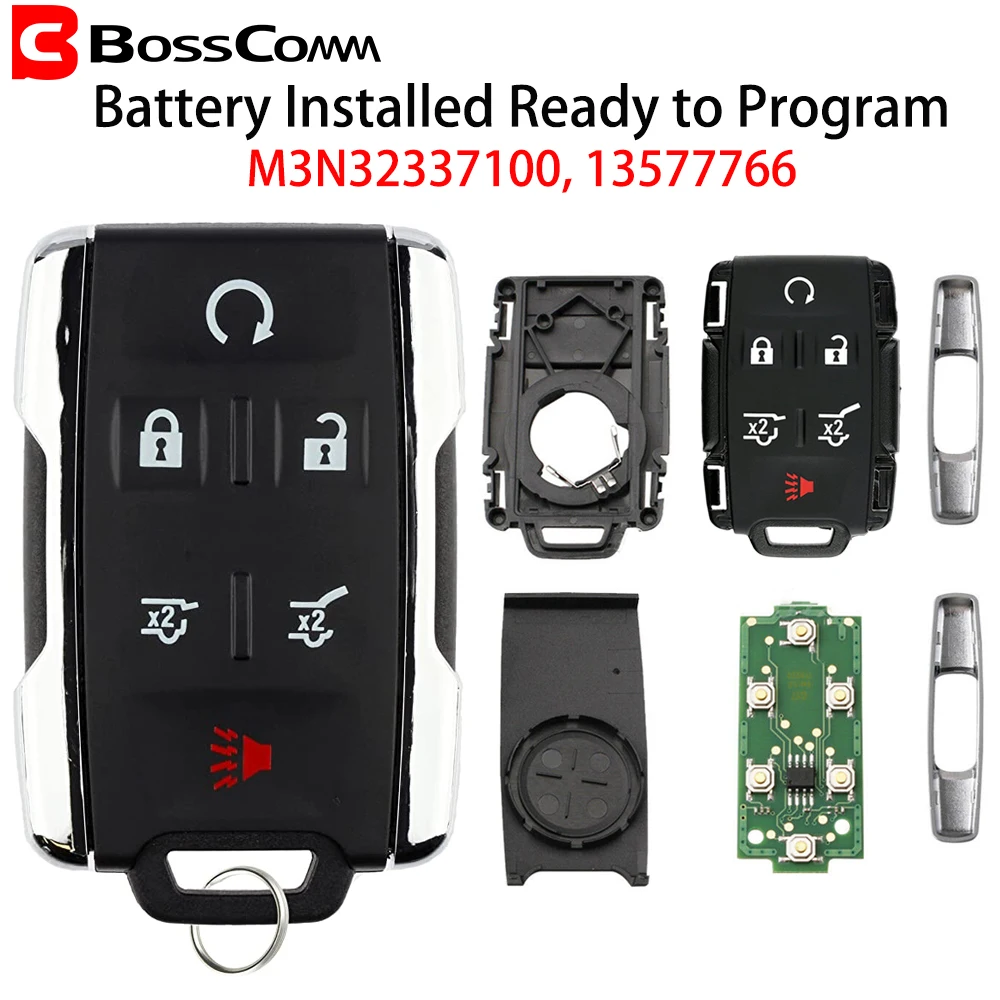 

Bosscomm Car Remote Keyless For 2014 2015 2016 2017 2018 2019 Chevrolet Suburban Suburban 3500HD Remote Key Fob