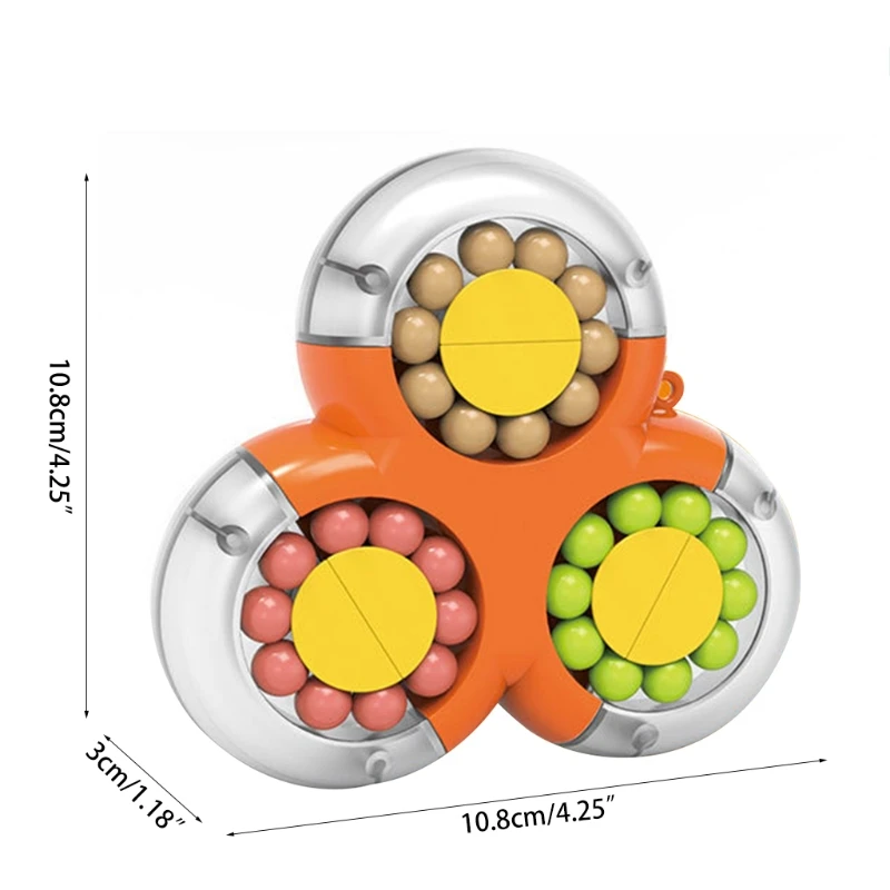 

Rotary Gyro Fidget Spinner Handhold Anti-Stress Puzzle Cube for Adult Kids Focus