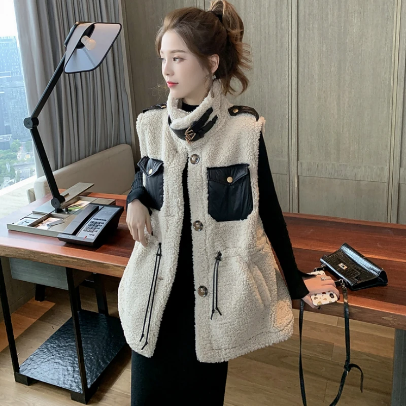 Женский Длинный жилет из искусственной кожи без рукавов|Жилеты и безрукавки| |