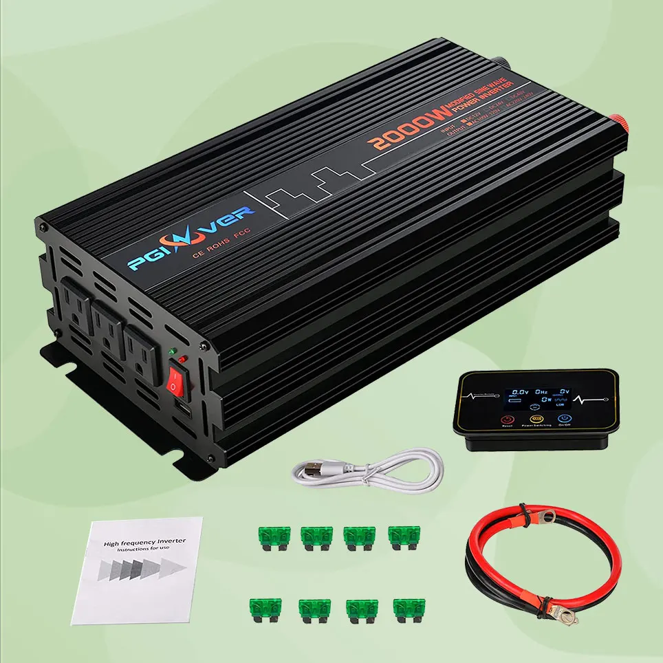 Источник питания 2000 Вт-инвертор для платы от 12 В постоянного тока до 110
