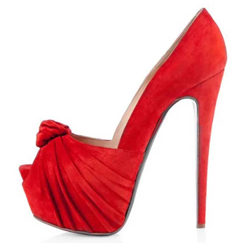 

SHOFOO shoes,Elegant and fashionable women's shoes, suede, about 15cm high heel women's boots, peep toe pumps.SIZE:34 -45