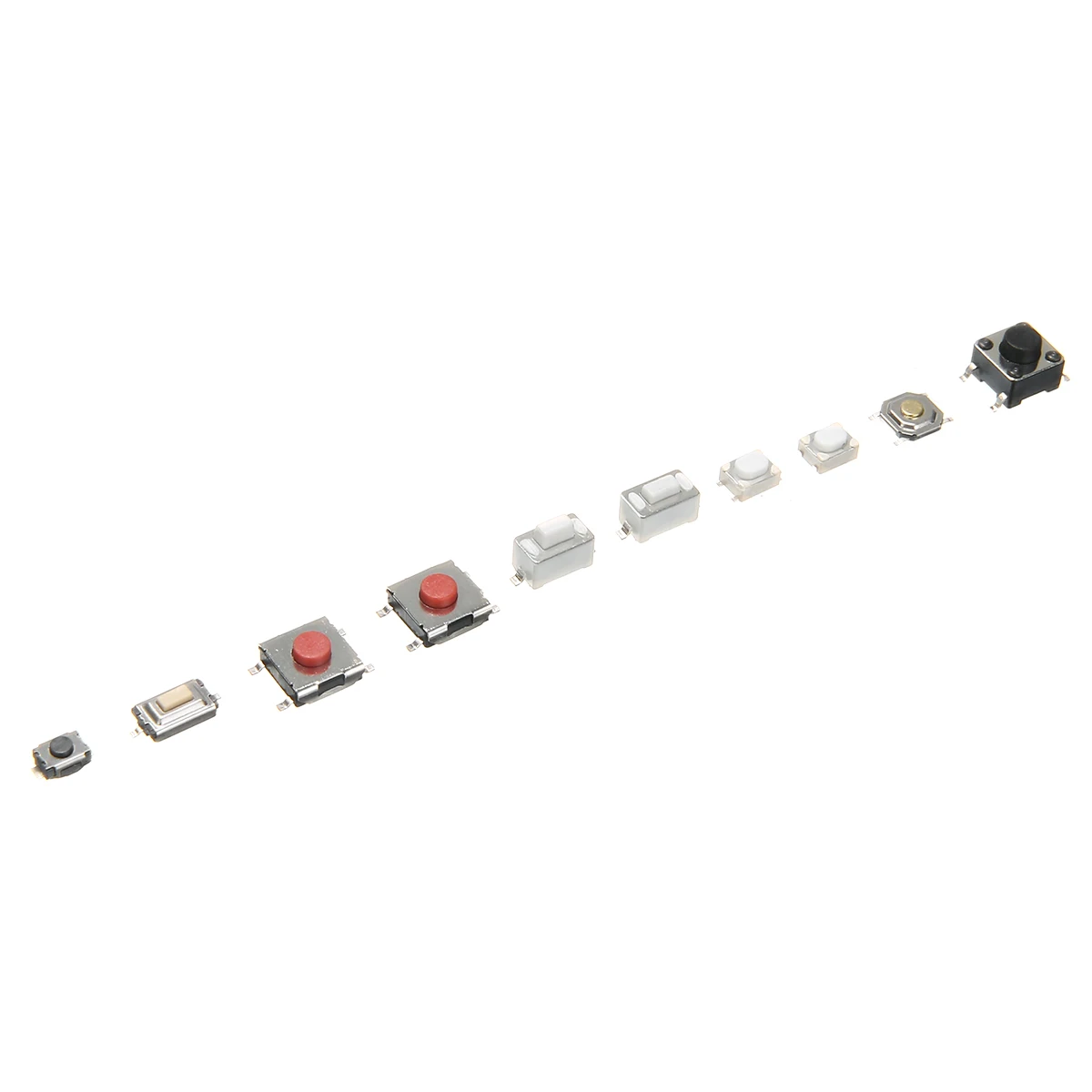 200 шт. 10 типов дистанционного управления Тактильный кнопочный ключ