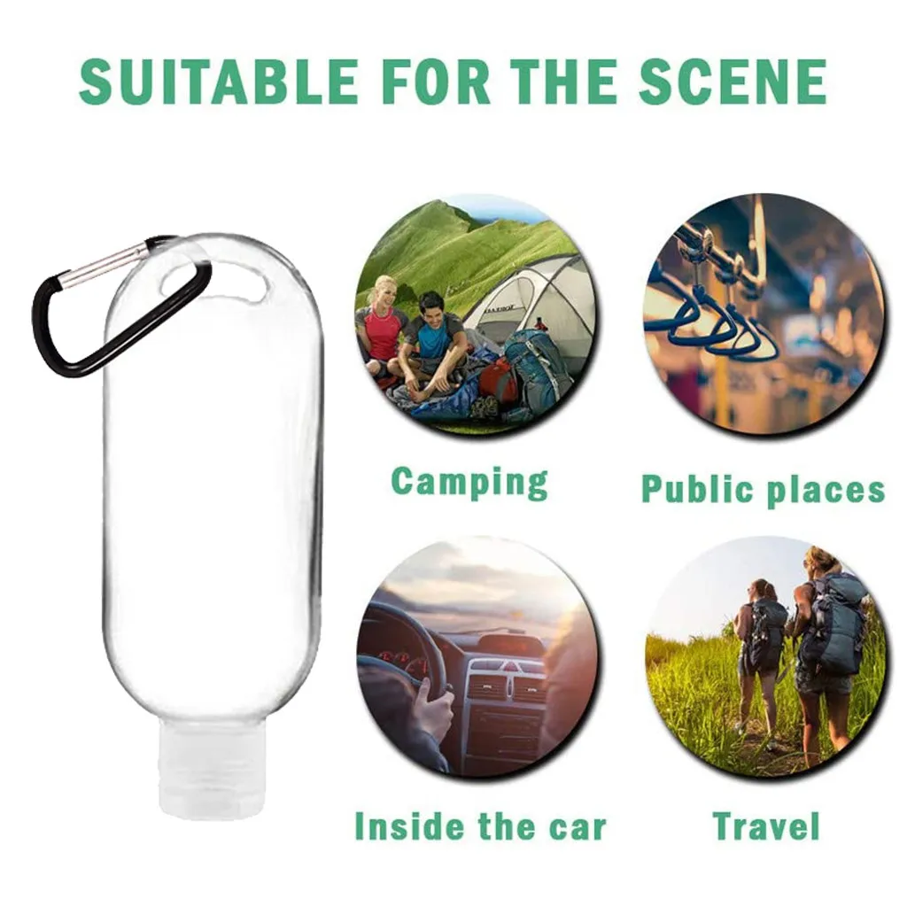 8 шт Мини Ясно брелок бутылки Портативный для путешествий пластиковая посуда