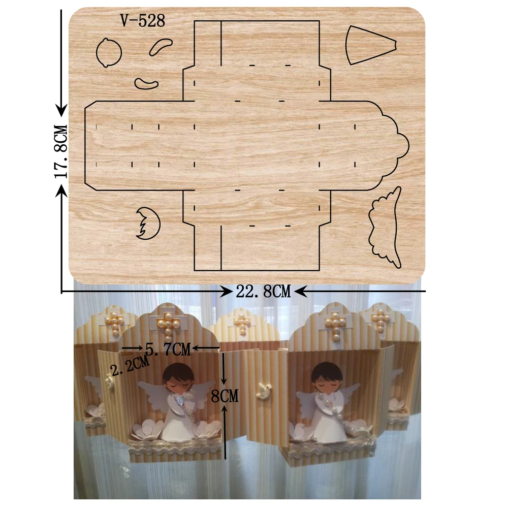 DIY Новый Ангел деревянные штампы резки для скрапбукинга/несколько размеров/V-528 |