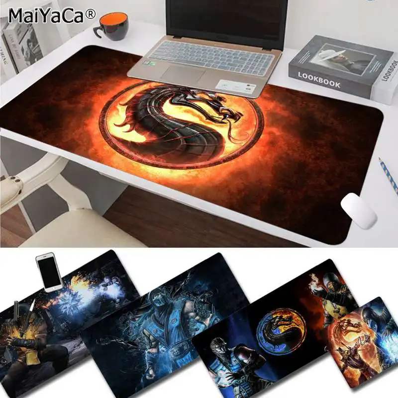 MaiYaCa новый дизайн Mortal Kombat DIY игровой с узором коврик для мыши резиновый ПК